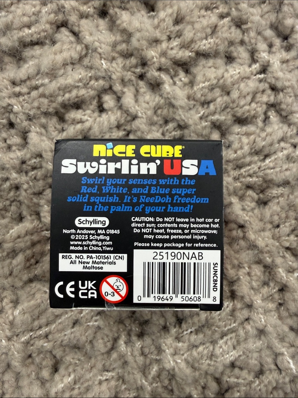 Schylling Nice Cube Swirlin' USA NeeDoh - Picture 5 of 6